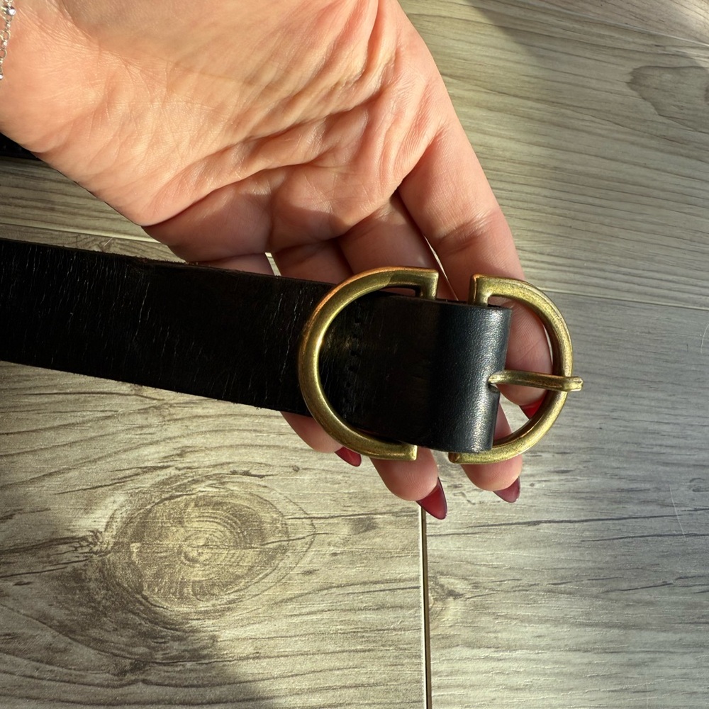 Coach Black Belt with Gold Buckle - Picture 8 of 9